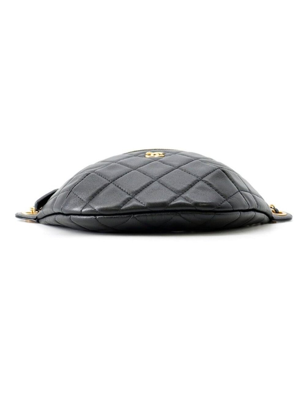 Chanel Belt Bag Quilted CC Logo Lambskin Coco Ball Black - Picture 3 of 10